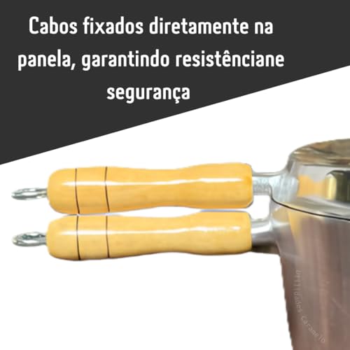 Pipoqueira Panela para Pipoca de Fogão feita de Alumínio Batido Fundido - Jalice Alumínios