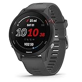 Garmin Forerunner 255, Smartwatch per la corsa, 46mm, GPS multi-band, VO2max, Running Power, Report mattutino, HRV Status, Piani gratuiti 5K, 10K e 21K, Tempi di recupero, Pay (Slate Gray)