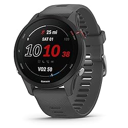 Garmin Forerunner 255, Reloj Inteligente para Corr...: Obtendrás una visión general del sueño, el estado de VFC y la sesión de entrenamiento diaria con tu morning report. Desafía tus límites con la función de triatlón integrada y más de 30 perfiles de actividad. Planifica tu estrategia con sesiones de en...