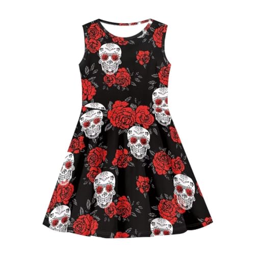 Beauty Collector Girls Dress Playwear Sleeveless Stretch A Line Twirly Knee Length Dress4