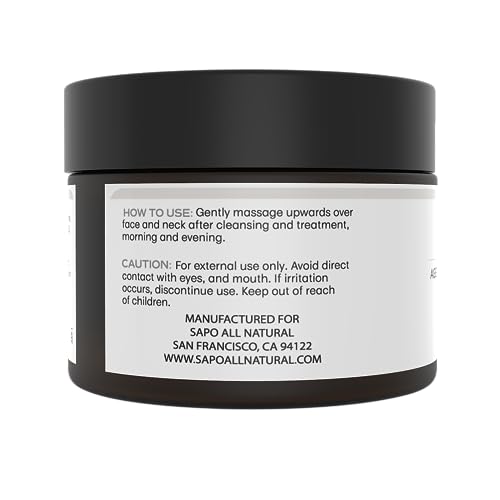 Sapo All Natural Night Cream For Face With Niacinamide, Hyaluronic Acid, Silicone And Lavender Oil - Nourishing, Renewing & Soothing - Firms Aging Skin - 2 Fl Oz #TOP1