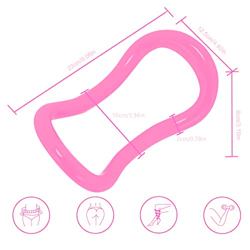Mock St Yoga Ring Pilates Training Ring For Back And Leg Pain Home Workouts Gym For Stretches And Strengthen Chest Thighs Arms Core 2 Pack (Pink) #TOP1