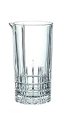 Arquitectura del cristal estudiada: desarrollado con Stephan Hinz para que beber sea una experiencia sensorial, ideal para todas las necesidades de un bar, suficiente espacio para cubitos de hielo para enfriar la bebida. Permite servir de forma fácil y limpia gracias a la boquilla.