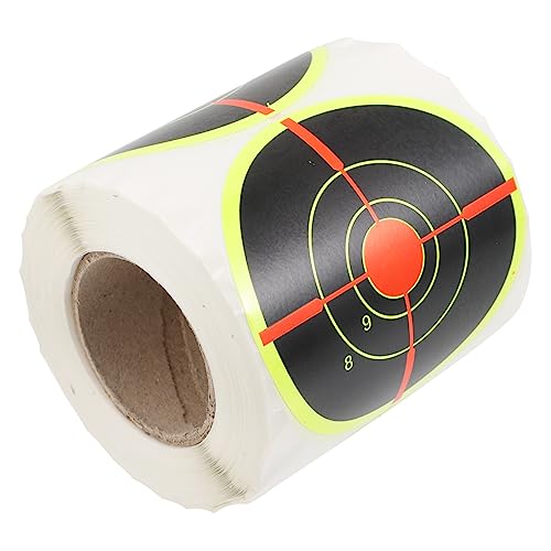 Kisangel Autocollants Cibles De Tir Ronds Papier Fluorescent Adhésifs pour Entraînement Sportif Tir à l'arc Chasse