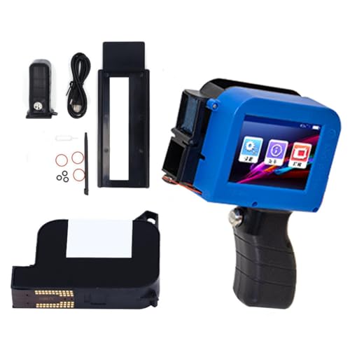 Impressora Jato de Tinta, Experiência Semelhante a um Smartphone, Impressão Versátil, Impressora Portátil Com Alça, Conexão Direta Ao Computador, Mini Máquina de Codificação para