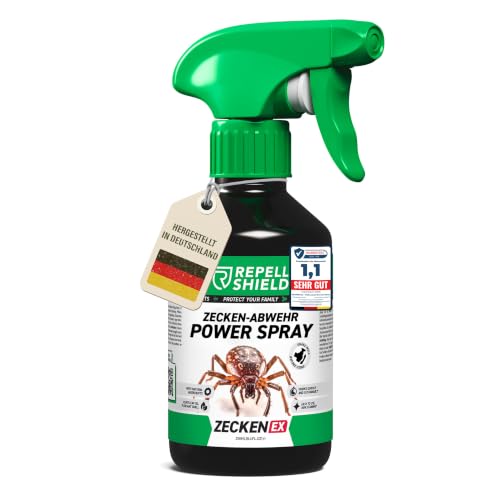 RepellShield® Zeckenschutz mit Geraniol - 250 ml - Anti Zecken Spray