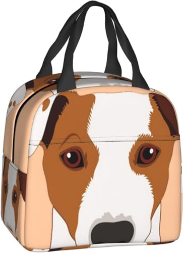 ジャック ラッセル テリア 犬 手提げ軽量ランチバッグ 防水通気性耐摩耗ランチバッグ プチ防水ランチトートバッグ