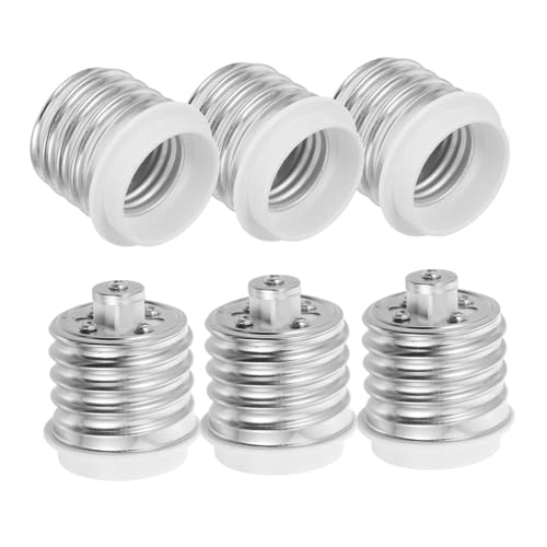 Angoily 6piezas Portalámparas Adaptador Convertidor De Casquillo De Bombilla Unidades Para Ventilador Intermedio Base De Repuesto De Casquillo De Bombilla