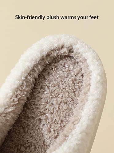 Rcuyyl Cute Bear  Slippers For Women Men Cozy Fluffy Fuzzy Couple Slippers Winter Warm Indoor Outdoor House Shoes #TOP3