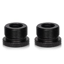 Package Content: You will receive 2 pieces of microphone stand adapters. Please purchase according to your size requirements. Function: The threaded adapter can connect the microphone to the microphone holder, converting the microphone holder and acc...
