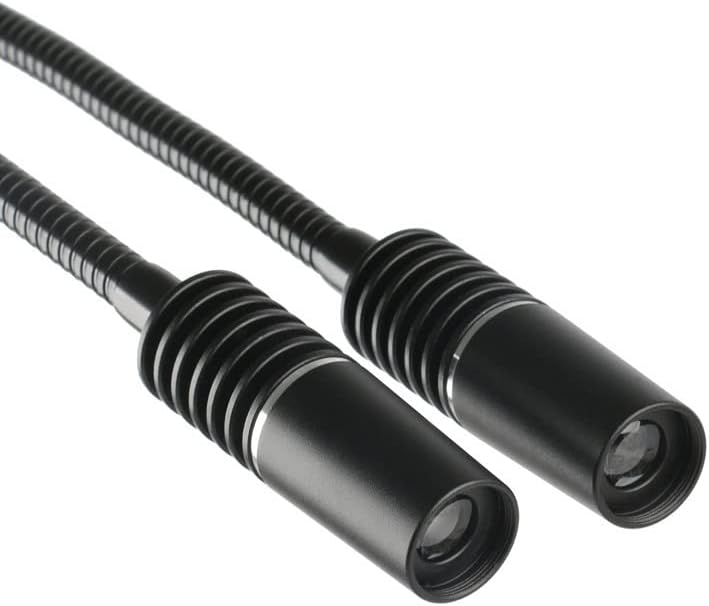 顕微鏡アクセサリーキット 6W 6500K LEDステレオ顕微鏡用ランプ調整可能スポットライトフィル照明器 顕微鏡スライド(2 in