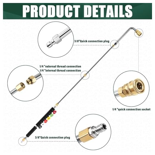 Versatile Pressure Washer Extension Wand Kit