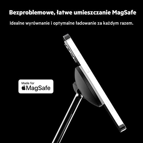 Belkin BoostCharge PRO bezprzewodowa ładowarka 3 w 1 z MagSafe do iPhone 12 + Apple Watch + AirPods (ładuje iPhone 12 modele magnetycznie do 15 W)