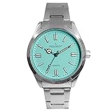 Peugeot Women Sport Watch with Steel Bracelet and Fashionable Blue Color Dial (Turquoise)