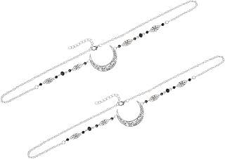FOMIYES 2pcs Headpiece Moon Head Chain Moon Headband Woman Gift Witch Gifts Hair Steampunk Accessories Hair Chain Jewelry Delicate Head Chain Chic Forehead Chain Delicate Forehead Chain