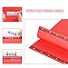 SOYIRI Hanging File Folder, A4 Suspension Files Holder, Hang Folder, Filing Cabinet Suspension File with Tab and Label for School Home Office, Red, 25 Pack