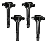 Pack of 4 Ignition Coils for 2004-2008 Acura TSX 2.4L 2007-2012 Acura RDX 2.3L L4