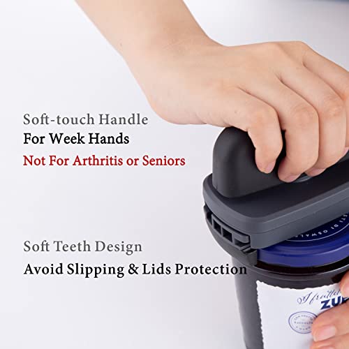 Kitchendao Non-Scratch Rubber Jar Opener Gripper Tool For Weak Hands, Soft Gripper To Avoid Scratching Lids, Soft-Touch Handle, Compact Handheld Easy Grip Jar Opener For 1" To 3.9" Diameter #TOP1