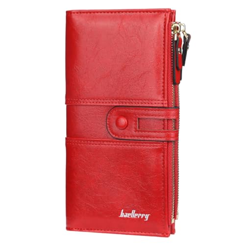 YUEcthynous Grand portefeuille pour femme, sac à main en cuir synthétique doux, petit et sac à main pour femme dans de très belles couleurs avec de...
