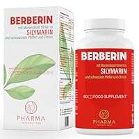 Berberin 500 mg Kapseln hochdosiert – Premium Berberine HCL Supplement für Stoffwechsel, Verdauung, Energie und Wohlbefinden – Reines Berberin HCL 500 mg pro Kapsel mit Silymarin und Mariendistel
