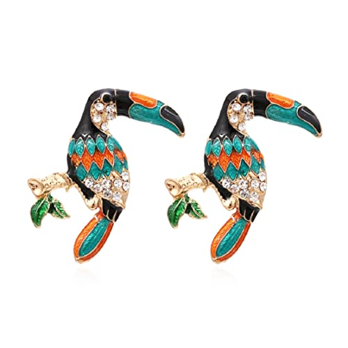Parrot Earrings For Women, Cute Parrot Toucan Earrings For Girls, Parrot Branch Dangle Earrings Hypoallergenic, Tropical Parrot Bird Drop Earrings, Parrot Animal Bohemian Earrings Studs, Parrot Birds Jewelry Gifts Funny Earrings #TOP7