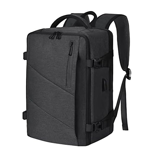 Mochila Viaje Cabina Avion 40x20x25 para Ryanair Maleta Cabin Bag Portátil 15.6 Pulgadas Bolsas de Cabina Equipaje de Mano Mochila Impermeable (Gris)