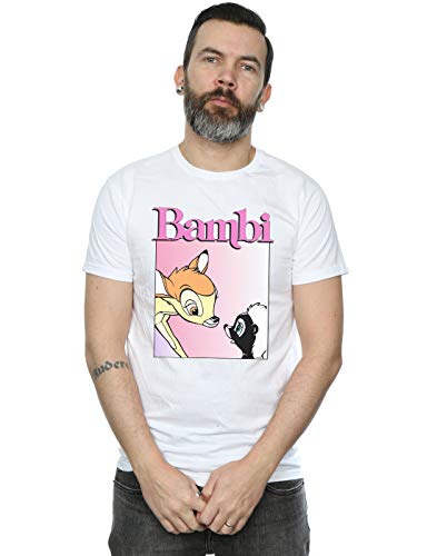 Disney Men's Bambi Nice to Meet You T-Shirt White XXXX-Large