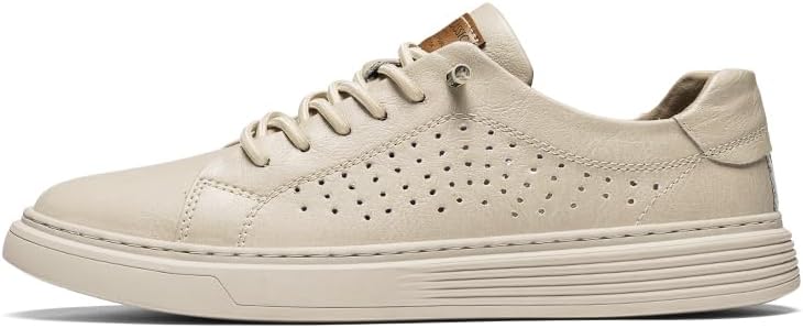 Men's Skateboarding Shoes, Leather, Breathable, Anti-Skid, Spring/Summer/Autumn