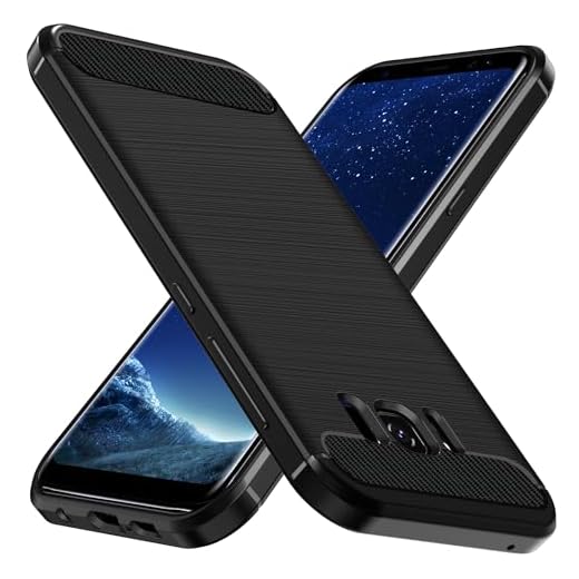 ivoler Coque Silicone pour Samsung Galaxy S8, [Protection Antichoc Militaire] Étui de Protection, Mince Souple TPU Anti-Rayures Dos Bumper Housse, Noir