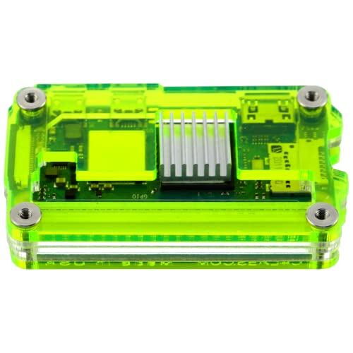 C4Labs Zebra Zero 2 Heatsink And Gpio Access Case For The Raspberry Pi Zero 2 - Laser Lime, Single #TOP3