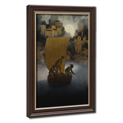 Affiche Wynken Blynken et Nod Maxfield Parrish Impression sur Toile 30x45 cm