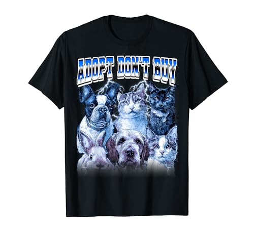 Adopt Don't Buy Animal Rescue Dog Cats Animal Rescuer T�V���c