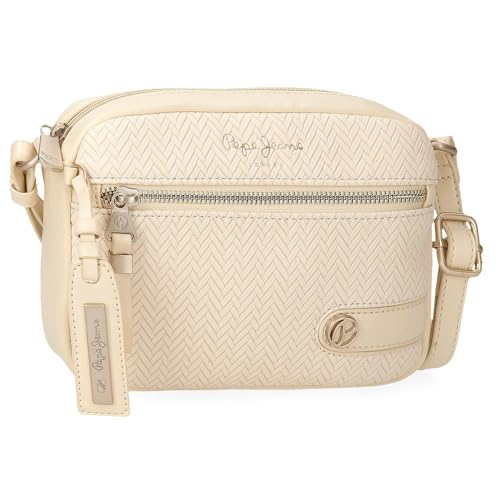 Pepe Jeans Sprig Bolso Bandolera Beige 21x4x5 cms...