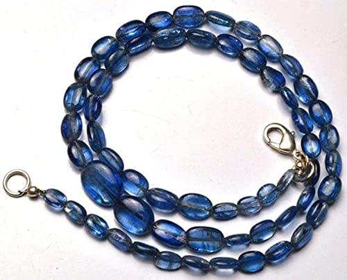 LKBEADS 1 sznur naturalny 43 cm naturalny kamień szlachetny ciemny cyjanit samorodki koraliki pełny sznurek drobne koraliki naszyjnik 6 do 11 mm