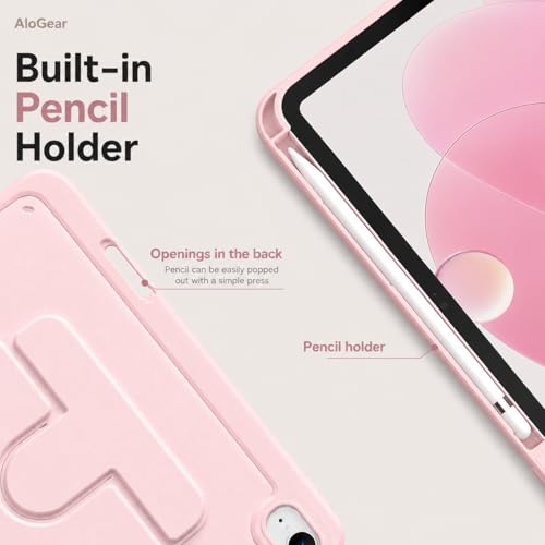 Image of Mavro Leather Case for OnePlus Pad Go 2 12.1 Inch and Oppo Pad 5, 360 Rotation Stand, Clear Back Cover with Pencil Holder (Black, 360 Rotating)