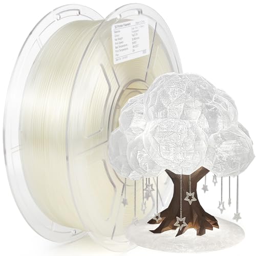 iSANMATE Transparent High Speed PLA Filament 1.75mm, Hohe Geschwindigkeit 3D Drucker Filament PLA für Schnelles Drucken Geeignet, 1KG/Spule (2.2 LBS), 30-300mm/s