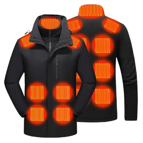 Chaqueta calefactable hombre y mujer abrigo impermeable con 15 zonas
