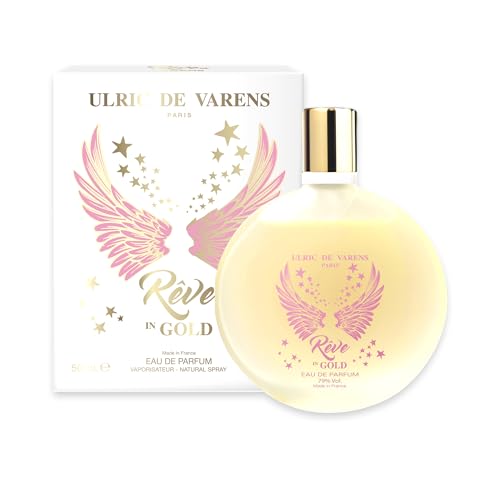 ULRIC DE VARENS - Eau de Parfum Rêve in Gold - Floral, Afrutado, madera - Perfume para mujer - Spray - Fabricado en Francia - 50 ml