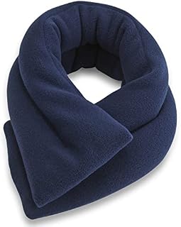SunnyBay Microwavable Neck Heating Pad - Moist Heat Wrap for Pain Relief - Microwave Heating Pad for Neck and Shoulders - Bean Bag Neck Wrap Heating Pad Microwavable - Heated Neck Pillow (Navy)