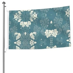 Xlewsieu Black-48 Tropische Flagge 1,5 x 2,4 m