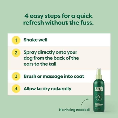 Earth Rated Dog Deodorizing Refresh Mist Spray, White Tea & Basil, 8oz - 4