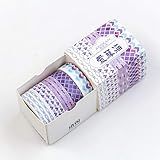 Lovely diseñado cinta perfecto para, marcos, paredes, libros, bolígrafos, teclados, manualidades,; hacer mini banderas para cupcakes, puedes decorar todo lo que quieras, le dará un look creativo y único.