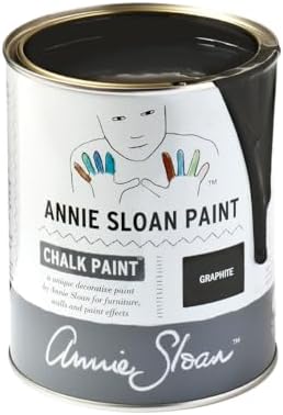 Annie Sloan Chalk Paint® (Graphite, 1 Litre/33.8 Fl Oz) a unique decorative paint for furniture, cabinets and home décor with no sanding or priming
