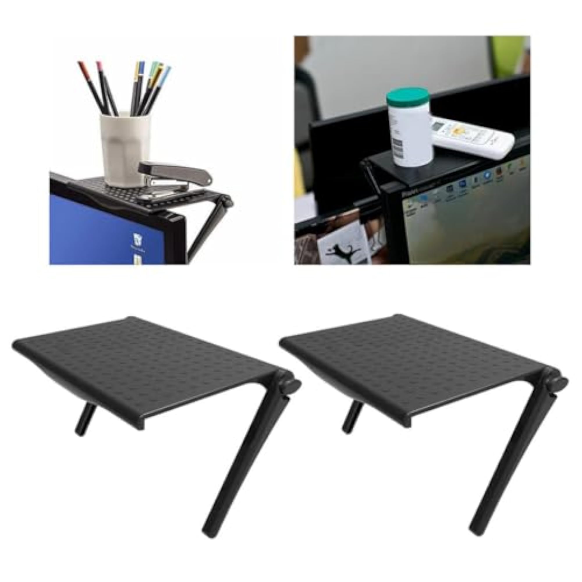 Adjustable TV Screen Top Shelf Monitor Shelf Bracket