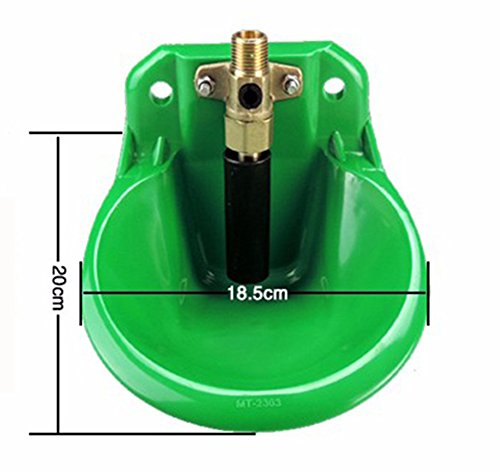 Automatic Goat Waterer Sheep Water Bowl Drinker Water Trough Cups for Goat Calves Cattle Pig Dog Piglets Livestock Wateing Syatem with Brass Water Valve - Thumbnail 5