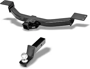 Topline Autopart Class 3 2" Receiver Trailer Hitch with Loaded Ball Mount for GMC Acadia
