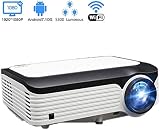 YAYY 1080P Native Resolution 5300 Lumens Full HD Video Projector Home Cinema WIF...