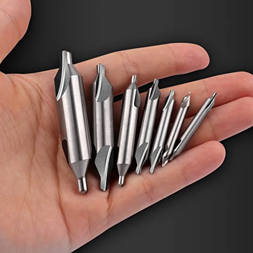 Lwcusnj 7Pcs Center Drill Bits Set, M2 High Speed Steel 60-Degree Angle Countersink Drill Bit For Lathe Metalworking,Size 1.0 1.5 2.0 2.5 3.0 4.0 5.0Mm #TOP5