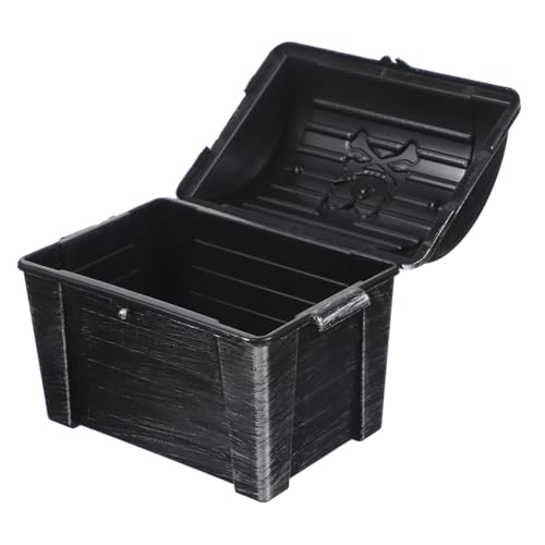 Milisten Vintage Pirate Treasure Chest Trinket Box for Jewelry Storage Antique Style Decorative Ornament for Birthday Parties and Game for All Ages