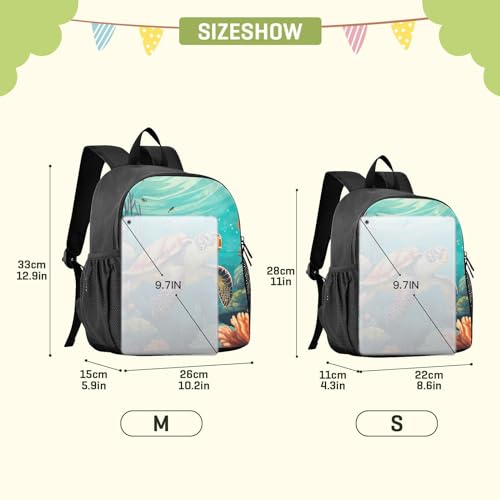 Sea Turtle Kids Backpack Preschool Toddler Bookbag for Girls Boys Mini Kindergarten School Bags S 208509122